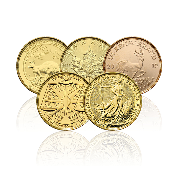 Assorted Quarter Ounce Gold Coin Gold Bank